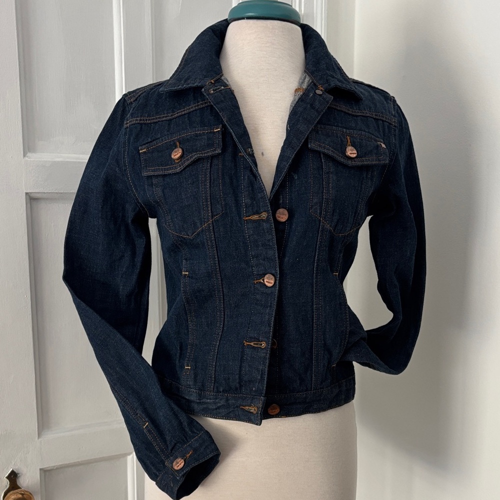 Genetic Denim Rock A Billy Dark Blue Jean Jacket